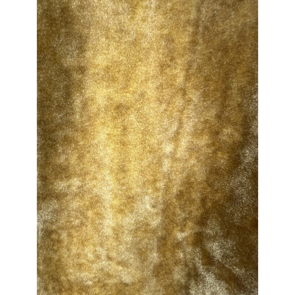 Vintage Y2K Men's Medium Gold Velvet Vest Button Front Retro Boho - Picture 3 of 4